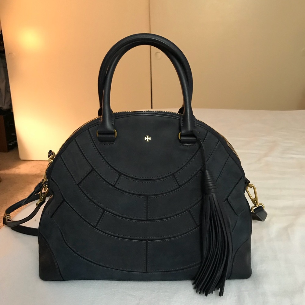 ❤️SOLD❤️ Tory Burch Pieced Leather Dome Satchel